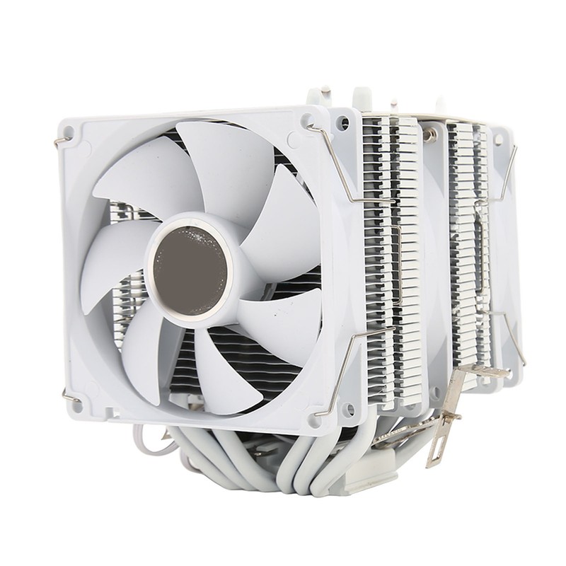 CPU Air Cooler 3.5in Dual Tower 6 Heat Pipes 3pin