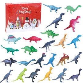 Pack of 24 Advent Calendar Dinosaurs, Dinosaur Toys, Children's Christmas Calendar, Advent Calendar Dinosaur Boys Children, Christmas Dinosaur Toy for Boys Girls Birthday