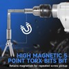 LMXMGRG 5 Point Security Torx Bit Set 10pcs Star Bits