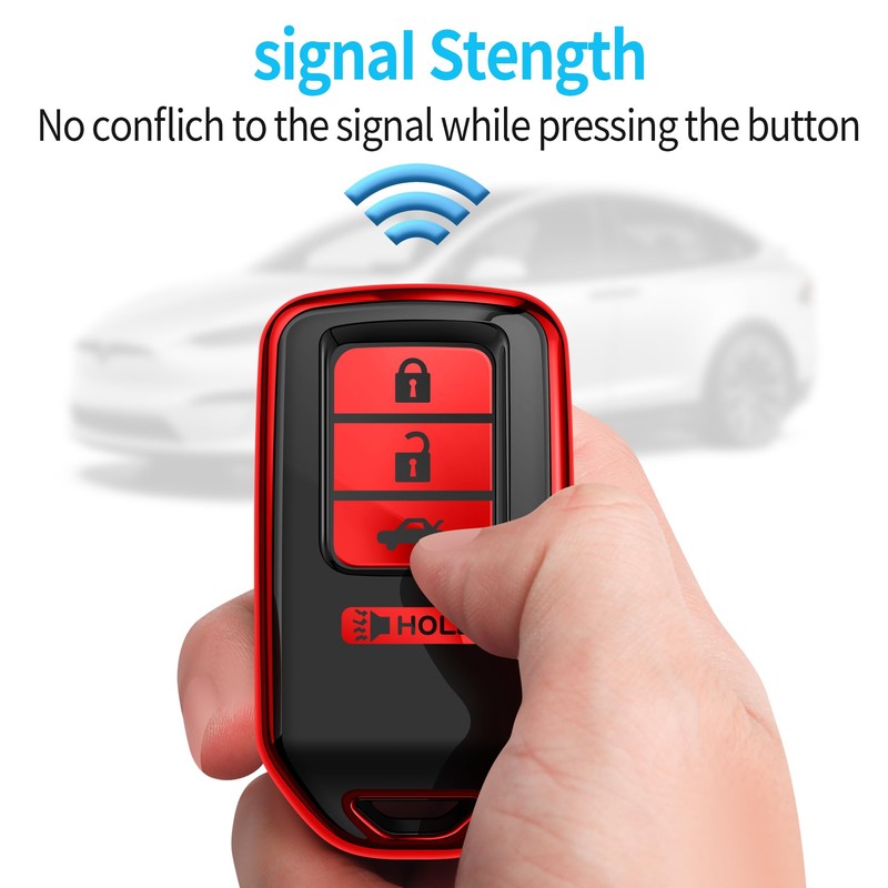 Tukellen for Honda Key Fob Cover, Premium Soft TPU Full
