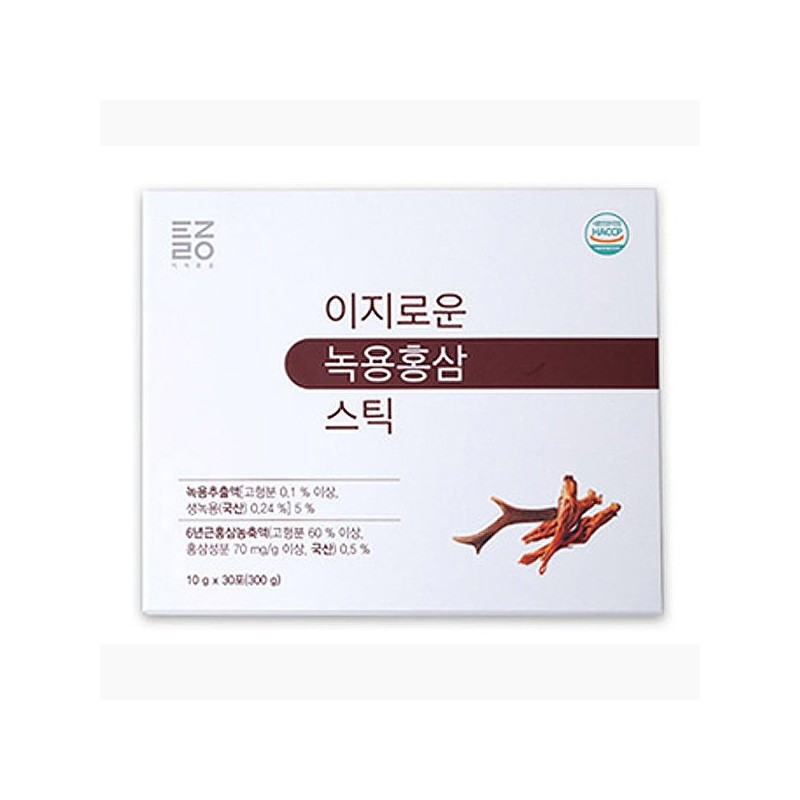 동서웰빙 이지로운 녹용홍삼 스틱 10g 60포 (선물형) Dongseo Wellbeing Easy