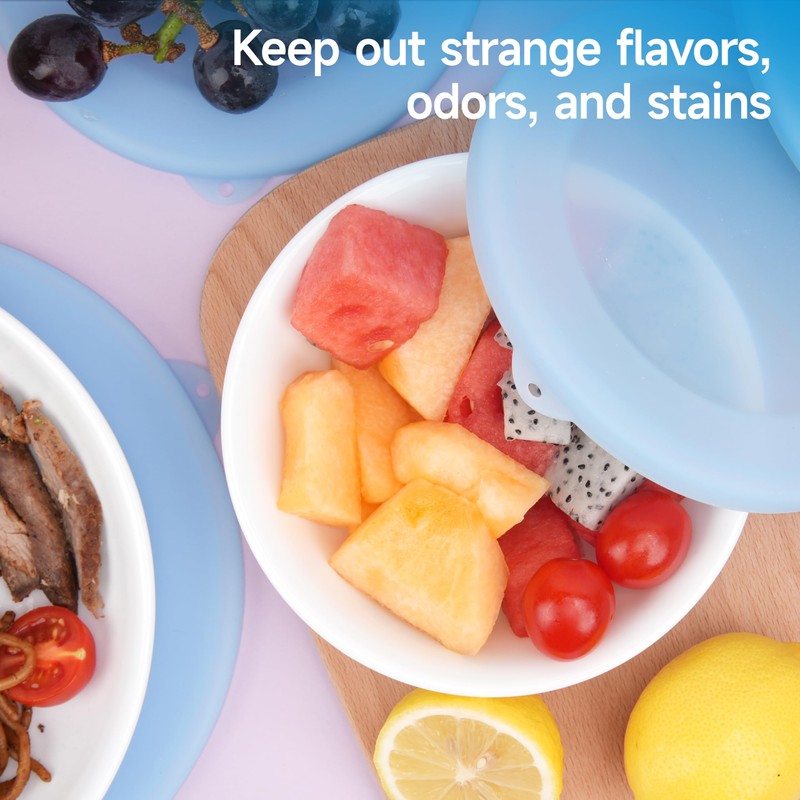 Purekra 4 Pack Silicone Lids for Corelle Vitrelle 428-PC 28-Oz