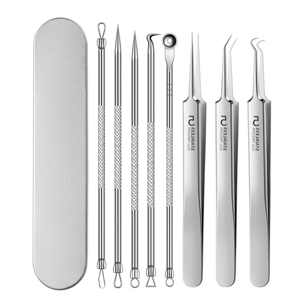 Fecong Tweezers, Fecong Stainless Steel Blackhead Removal Kit, Acssart Tweezers,