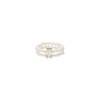 Purelei® Shell Pearl & Square Cubic Zirconia Stone Elastic Ring