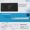 Pack of 100 WPC Plank Clips, 6 mm Plastic Mounting