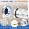 Magnetic Dryer Vent Coupling Connector Kit - DV180 Airtight Seal,