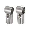 sourcing map T Pipe Clamp Connector 2pcs Structural Pipe Connector