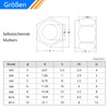 Hexagonal Nuts Set, Stainless Steel Nuts, Self-Locking Nuts, Locking Nuts,