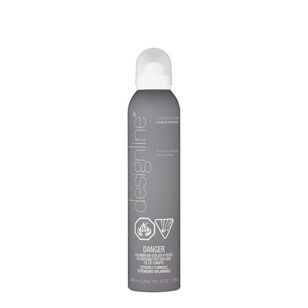 DESIGNLINE Working Spray, 9 oz - Regis Hair Spray that Leaves Hair Workable and Brushable, Resists Humidity and Reduces Frizz (9 oz)