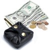 Leather Coin Pouch Change Holder Mini Pocket Wallet for Women