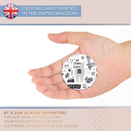 Destination Vinyl ltd Magnet for Refrigerator, Fridge BW - Love Garden Flowers Cute Fun for Office, Cabinet and Whiteboard, Magnetic Stickers, 37986