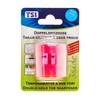 TSI 45328-3 Double Sharpener Box with Closure Triangular Pink