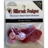 HILLCREEK DESIGNS #3013C THERESA'S HAND DYED BUTTONS, SHADES OF ROSE,