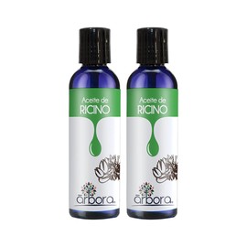 Árbora Pack 2 Aceites de Ricino | Apoya Crecimiento de Pestañas, Hidrata la Piel, Fortalece tus Uñas y Restaura tu Cabello | 100% Puro | Contiene Vitamina E, Omega 3 y 6 | 90 ml