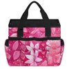 Rose Red flower Gardening Tool Bag,Heavy Duty Garden Tote Bag,Portable