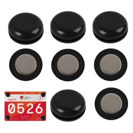 Vxiwscy Start Number Magnets, Set of 4, Magnetic Attachment for Race Numbers without Safety Pins, Ideal for Marathon, Half Marathon and Other Sports Events, Rustproof and Ultralight