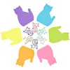 240 Sheets（8 Pads） Cat Sticky Notes, Creative Cat Shaped Stationery