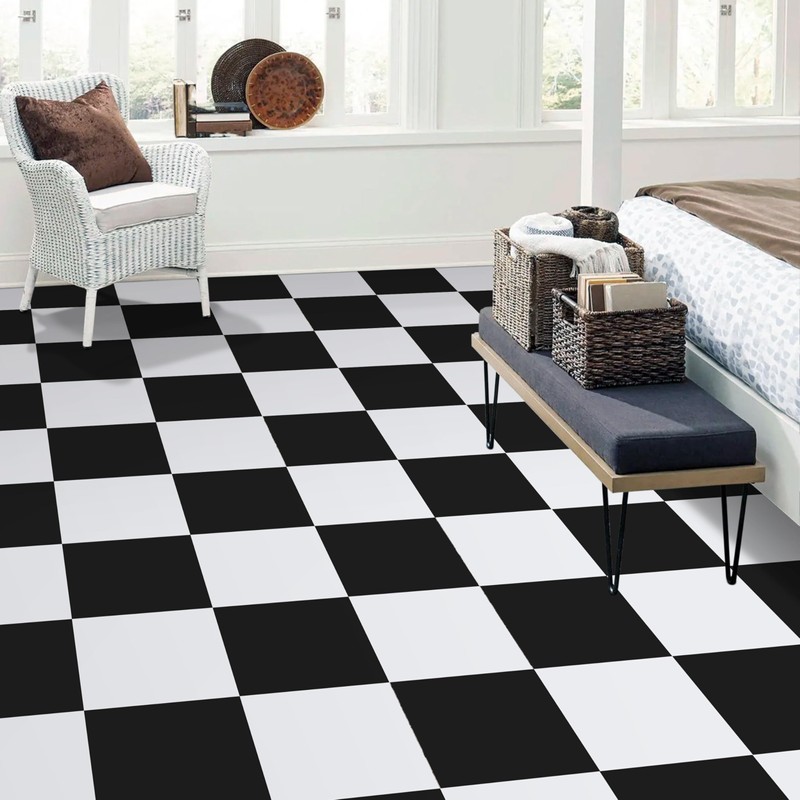 Alow Peel and Stick Floor Tile, 30pcs Self-Adhesive Peel and