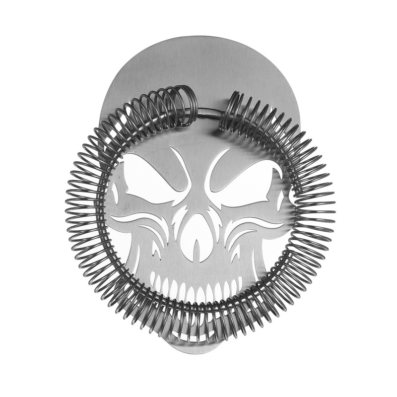 Stainless Steel Cocktail Strainer Bar Strainer (Evil Skull)