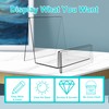 Boloyo Acrylic Display Stand with Sign Plate, 6PC Clear Display
