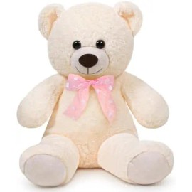 Hot Selling 16-Inch Unisex Teddy Bear Soft Pp Cotton Stuffed Animal Plush Teddy Bear for Girls KidsColor: White, size: 15.7in/40cm