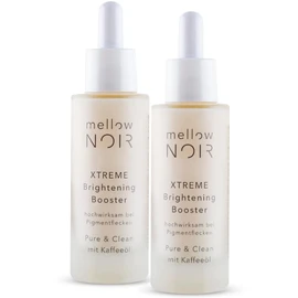 Mellow NOIR XTREME Brightening Booster 2x 30ml | Serum for Dark Spots, Pigment & Age Spots, Acne Scars | Vegan, Certified Natural Cosmetics