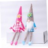 Abaodam Flower Gnome Doll Long Legs Soft Plush Sitting Gnome