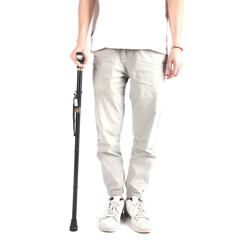 15 Gears Adjustment Elderly Folding Waking Cane Hand Walking Standing
