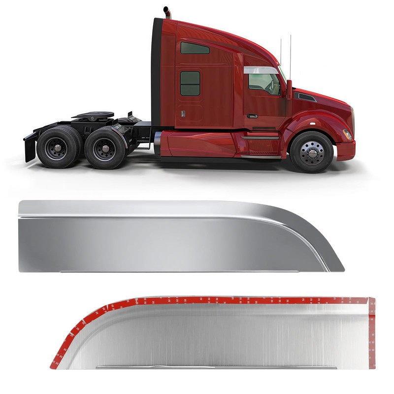 2 PCS Stainless Steel 8" Chop Tops Polished for Kenworth