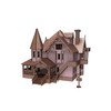 Bird's Wood Shack 3D Wooden Puzzle DIY Miniature Pink Palace