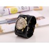 Punk Men's Watch Retro Do Old Style Braided Leather Bracelet