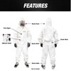 KOTA Disposable Protective Coverall Suit with Hood, with Hood, Elastic