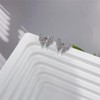 Dainty Crystal Bow S925 Sterling Silver Stud Earrings for Women