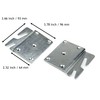 Mcredy 4 PCS Heavy Duty Universal Wood Bed Rail Hook