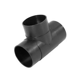 Partuto 60mm Car Heater Warm 3 Way Air Ducting Elbow Pipe T Shape Outlet Connector Black Plastic Replacement