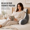 Ergonomic Reading Pillow for Bed, Sofa & Chair, Supportive Backrest