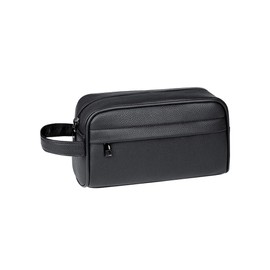 Whatna 2-Way Handle, Drum Type, Second Bag, Men's, Bag, Clutch, Small, Hand Held Bag, Box Type, Thick, PU Leather, Cosmetic Bag, Wedding Bag, Formal, Business, Ceremonial Occasions, For Men, Black A