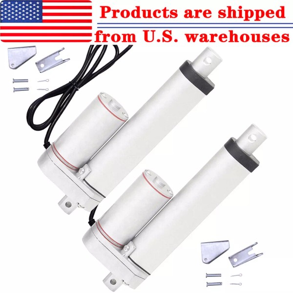 SZMWKJ 2 Dual 6" Stroke Length Linear Actuator 330lbs 1500N
