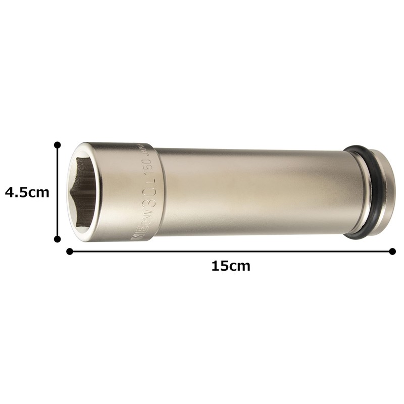 TONE HP6NV-30L150 Ultra Long Socket for Impact (6 Angles), Drive