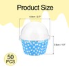 sourcing map 50 Set Cupcake Liners with Dome Lids, Muffins