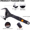 Sharp-tec Adjustable Spanner Set, Wide Jaw Opening Adjustable Wrench, 2PCs