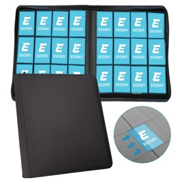 EGOSKY Sammelkarten Album 12 Pocket, Sammelkarten Ordner 720 Karten, Groß Karten Sammelmappe mit Sichere Seitliche Ladetaschen für Sammelkartenspiele, Sportkarten
