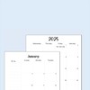 2025 Monthly Planner Calendar Refills for 9 Disc Classic Planners,
