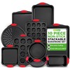 NutriChef 10-Piece Nonstick Kitchen Oven Baking Pans - Premium &