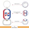 Dominican Beer Bottle Opener Pocket Keychain - Set of 2