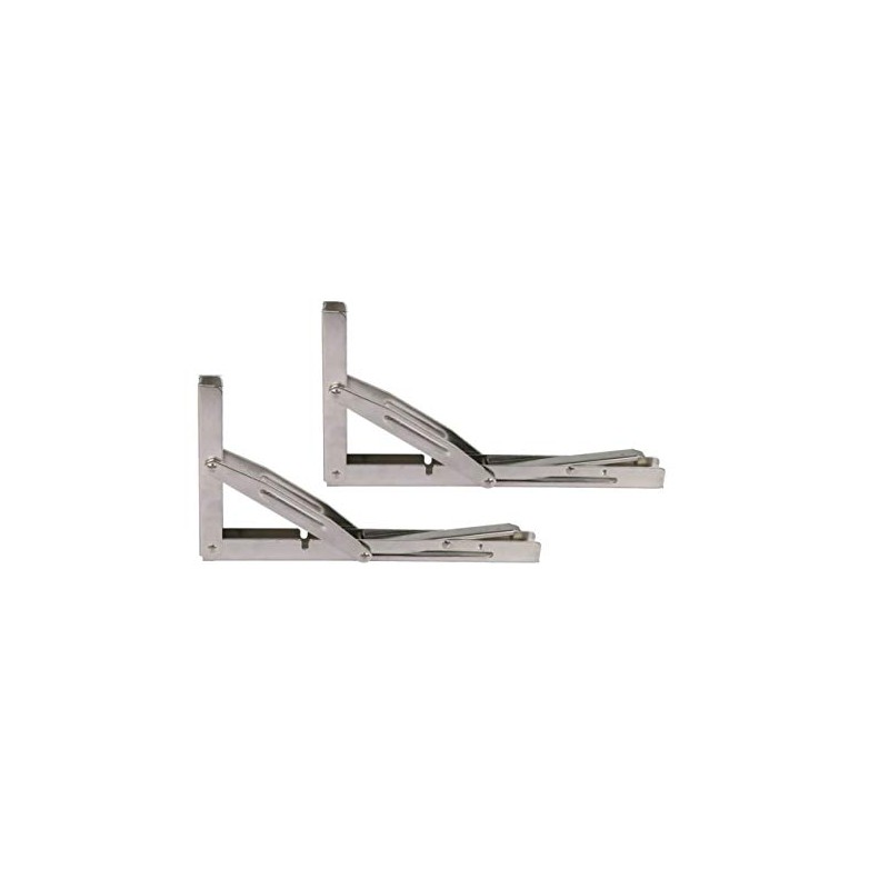 SeaLux Stainless Steel Folding Shelf Bracket Heavy Duty Wall Mounted