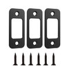 Deadbolt Strike Plate Door Backplate 1" x 2-1/4" Round Corner