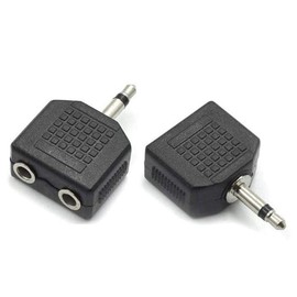 LYLGO 3.5mm Mono Male to Dual 3.5mm Female Audio Splitter