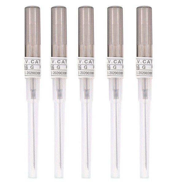 Piercing Needles,5PCS 16G IV Catheter Needles Kit Piercing for IV Start Kits,Ear Nose Piercing Needles Supply(16G)