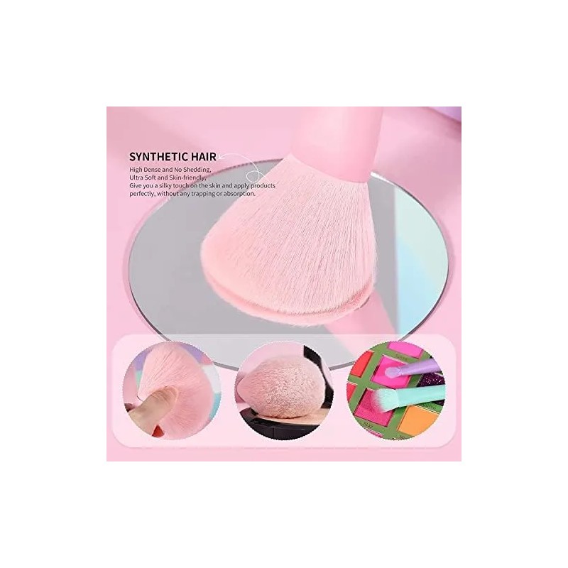 Docolor Brochas De Maquillaje 17 Piezas Juego De Brochas De
